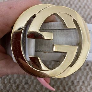 Authentic Gucci belt white size 95 m/l